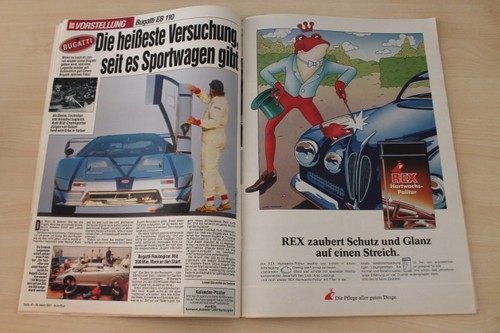 Auto bild 1991 - bugatti, eb