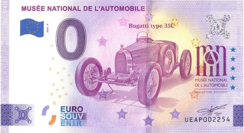 Euro schein bugatti type - 0,